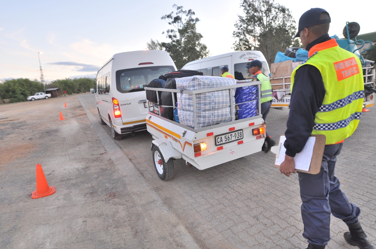 Traffic officers will be doing routine vehicle checks in December.