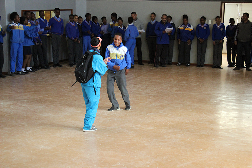 Two learners enjoying the dance sport activity