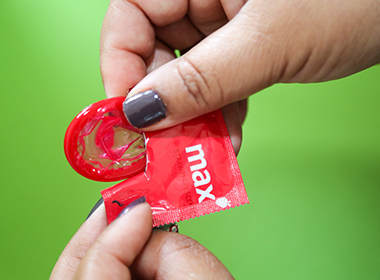 Unwrapping condom