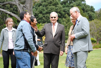 Minister Van Rensburg and Prince Charles Discuss Empowerment Farm Issues