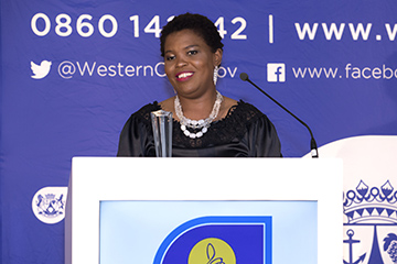 Women-owned Business winner, Ntombi Nonxuba from Rise Uniforms 