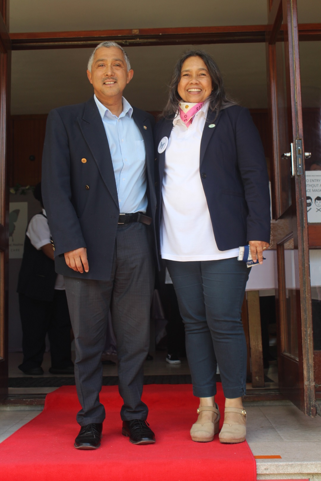Chief of Operations, Dr Saadiq Kariem, and Chief Director Juanita Arendse at the event.