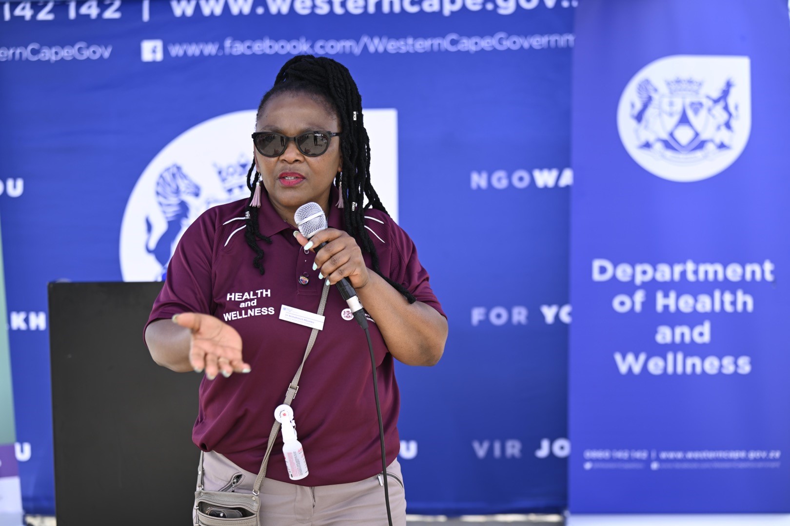 Dr Nomafrench Mbombo, Western Cape Minister of Health and Wellness. 