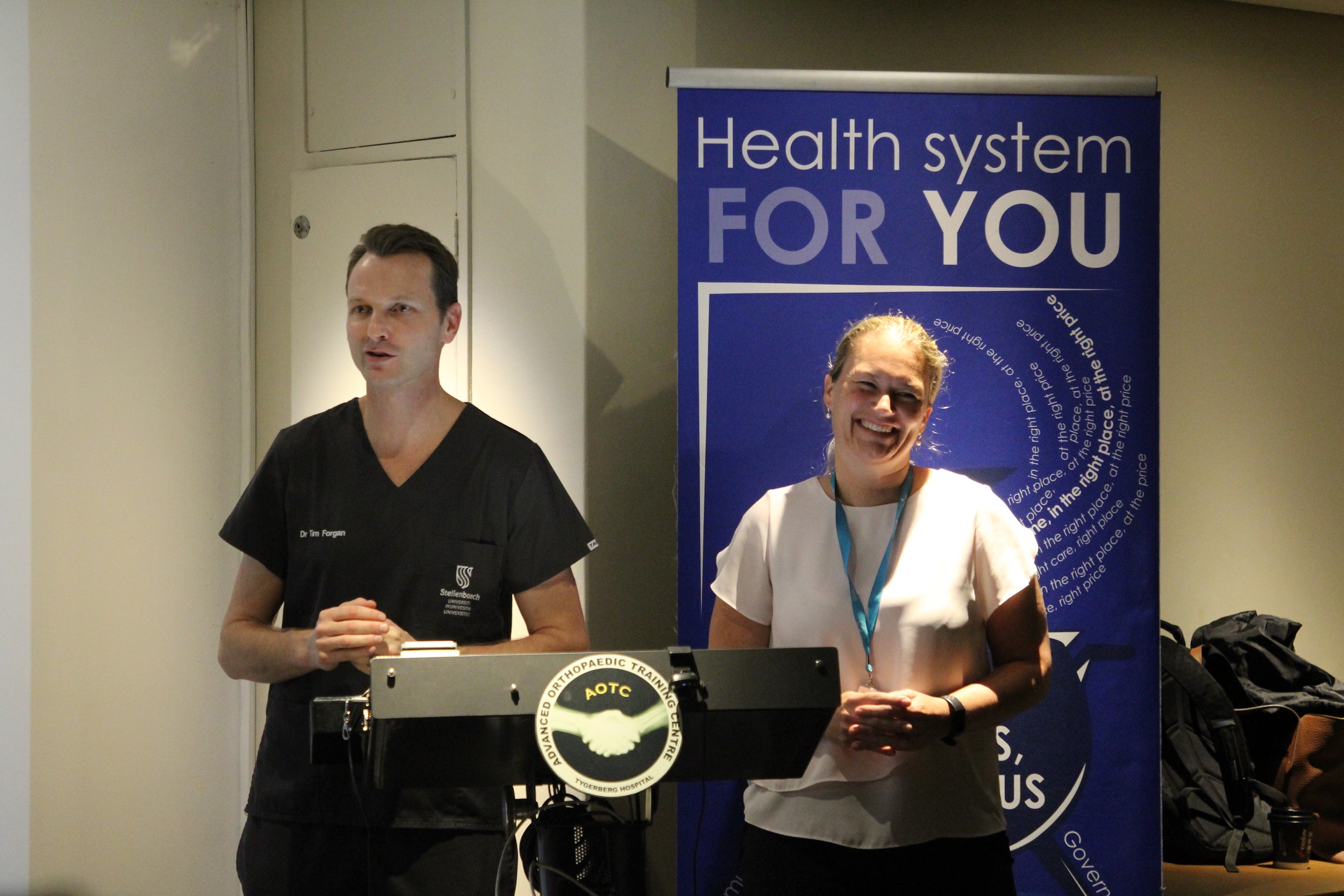 Presenting the impact of robotic surgery in the province were Dr Tom Forgan and Dr Claire Warden, from Tygerberg and Groote Schuur Hospitals respectively.