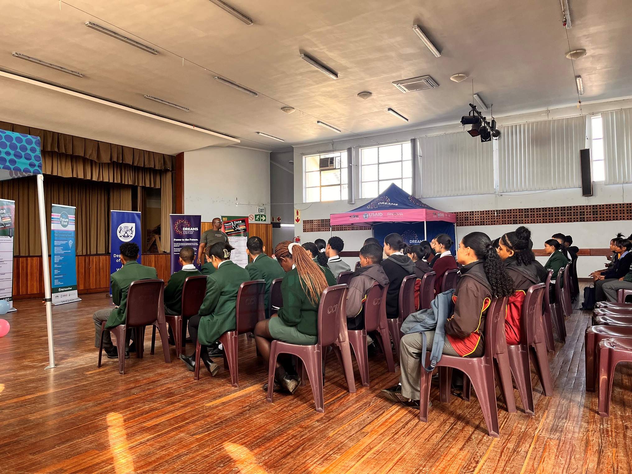 Young people were engaged in several talks with NPOs and the Department of Health and Wellness at the launch of the new youth-friendly clinic at the CDC.