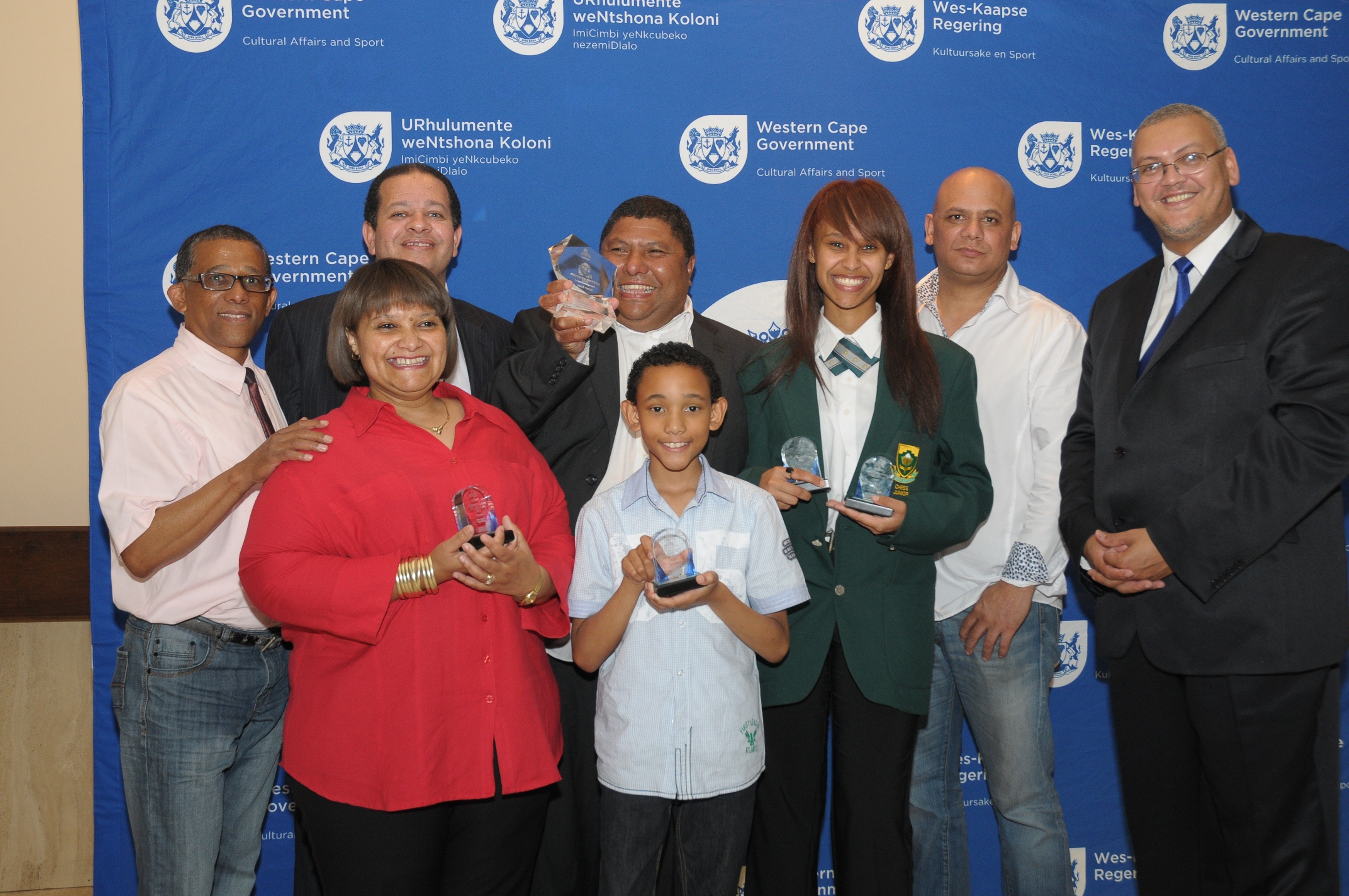 Winners and nominees were proud of their achievements. Photo by Rashied Isaacs