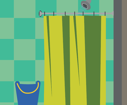 shower curtain